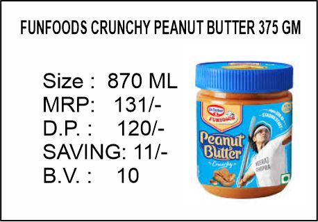 FUNFOODS CRUNCHY PEANUT BUTTER
